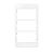 Placa para Condulete 3/4 3 Postos Branca – Linha Sleek - MarGirius - Imagem 1