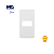 Placa para Condulete 1" 1 Posto Branca – Linha Sleek - MarGirius - Imagem 1