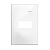 Placa 4x2 1 Posto Horizontal Branca com Suporte - Linha Simon 30/35 - Imagem 1
