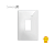 Placa 4x2 1 Posto Vertical Branca - Linha Simon 35/30 - Imagem 4