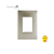 Placa 4x2 3 Postos Champagne - Linha Simon 35/30 - Imagem 4