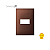 Placa 4x2 1 Posto Aço Corten - Linha Simon 35/30 - Imagem 1