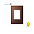 Placa 4x2 3 Postos Aço Corten - Linha Simon 35/30 - Imagem 1