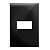 Placa 4x2 1 Posto Preto Brilhante - Linha Simon 35/30 - Imagem 1
