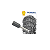 Terminal Tubular Pré-Isolado Ilhós Cinza 4mm² Condutor 10mm Pacote com 100 Unidades - Penzel - Imagem 1
