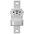 Interruptor Simples + Tomada 20A Sem Placa para Conduletes - Blux - Imagem 1