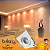 Spot LED Quadrado de Embutir 3W 2700K 220lm Bivolt Direcionável - Brilia - Imagem 5