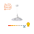 Pendente Multiflex Alumínio c/ Lâmpada Alta Potência e27 30W 2400lm 6500K - Bronzearte - Imagem 3
