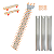 Kit Barramento de Cobre Trifásico VOLT 160 48 Polos 160A + Neutro, Terra e Trilhos DIN VB16048 – Brum - Imagem 1