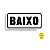 Placa Indicativa de PVC 11x05 "BAIXO" – Centurião - Imagem 1