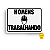 Placa Indicativa de PVC 20x15 "HOMENS TRABALHANDO" – Centurião - Imagem 1