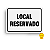 Placa Indicativa de PVC 20x15 "RESERVADO" – Centurião - Imagem 1