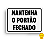Placa Indicativa de PVC 20x15 "MANTENHA O PORTÃO FECHADO" – Centurião - Imagem 1