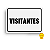 Placa Indicativa de PVC 20x15 "VISITANTES" – Centurião - Imagem 1