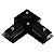 Conector L para Trilho Eletrificado Preto - Opus - Imagem 1