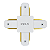Conector X para Trilho Eletrificado Branco - Opus - Imagem 1