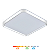Plafon LED Toronto Quadrado Branco 31cm 24w 1900lm Multitemperatura Luz Quente/Neutra/Fria - Hevvy LY-8821BS-BC+BC - Imagem 1