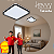 Plafon LED Toronto Quadrado Preto 31cm 24w 1900lm Multitemperatura Luz Quente/Neutra/Fria - Hevvy LY-8821BS-PT+PT - Imagem 2