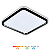 Plafon LED Toronto Quadrado Preto 31cm 24w 1900lm Multitemperatura Luz Quente/Neutra/Fria - Hevvy LY-8821BS-PT+PT - Imagem 1