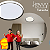 Plafon LED Toronto Redondo Branco com Preto Ø26cm 18w 1500lm Multitemperatura Luz Quente/Neutra/Fria - Hevvy LY-8798AS-BC+PT - Imagem 2