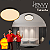 Plafon LED Toronto Redondo Preto com Dourado Ø26cm 18w 1500lm Multitemperatura Luz Quente/Neutra/Fria - Hevvy LY-8798AS-PT+DR - Imagem 2
