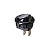 Chave Interruptor de Tecla Liga/Desliga Moldura M16 6A Unipolar - Preto - MarGirius - Imagem 1