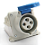 Tomada Industrial de Sobrepor 3P+T 16A 9H 220-240V IP44 Azul – Strahl - Imagem 1