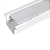 Perfil de Embutir Polo 46x27 - 1 Metro - Branco – Usina Design - Imagem 1