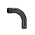 Curva 90° PVC Preta 3/4" - Coflex - Imagem 1