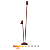 Luminária de Jardim LED Lea Dupla 12W 3000K 1200lm Bivolt IP65 Marrom Corten - Gaya - Imagem 1