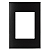 Placa 4x2 3 Postos com Suporte Ebony – Linha Clean – MarGirius - Imagem 1