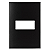 Placa 4x2 1 Posto Horizontal com Suporte Ebony – Linha Clean – MarGirius - Imagem 1