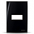 Placa 4x2 1 Posto Horizontal com Suporte Preto Ebony – Linha Sleek – MarGirius - Imagem 1