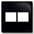 Placa 4x4 2+2 Postos Juntos com Suporte Preto Ebony – Linha Sleek – MarGirius - Imagem 1