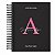 Agenda Inicial 2026 - Preto com Rosa - Personalize - Imagem 1