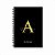Caderno Inicial - Preto com Ouro - Personalize - Imagem 1