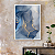 Quadro Decorativo Mármore Dourado e Azul - Imagem 1