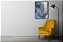 Quadro Decorativo Mármore Dourado e Azul - Imagem 3
