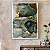 Quadro Decorativo Mármore Azul e Dourado - Imagem 1