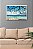 Quadro Decorativo Praia Areia Mar Azul e Galhos Secos - Imagem 3