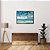 Quadro Decorativo Praia Areia Mar Azul e Galhos Secos - Imagem 2