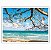 Quadro Decorativo Praia Areia Mar Azul e Galhos Secos - Imagem 4