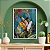 Quadro Decorativo Desenho de Folhagem Colorida Tropical - Imagem 1
