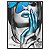 Quadro Decorativo Rosto Mulher com Borboleta Azul - Imagem 5