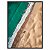 Quadro Decorativo Faixa de Areia e Mar com Água Verde - Imagem 6