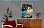 Quadro Decorativo Palmeira Mar Azul e Nascer do Sol - Imagem 2