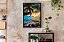 Quadro Decorativo Palmeira Mar Azul e Nascer do Sol - Imagem 3