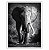 Quadro Decorativo Elefante Preto e Branco da Série Animais - Imagem 4