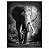 Quadro Decorativo Elefante Preto e Branco da Série Animais - Imagem 5