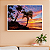 Quadro Decorativo Paisagem Praia com Coqueiros em Fim de Tarde - Imagem 1